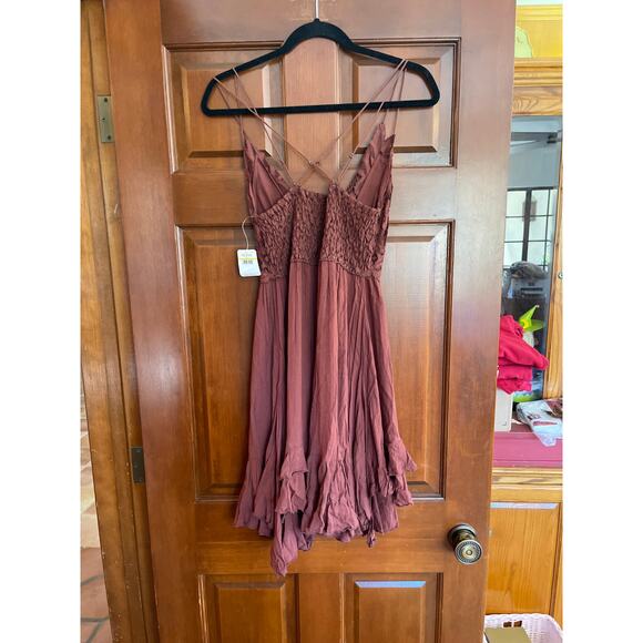 Free People INTAMATELY Adella slip dress Medium New - Picture 6 of 6